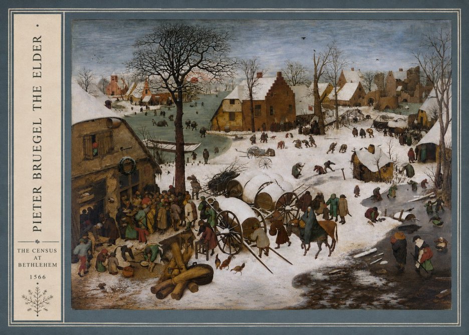 Pieter Bruegel The Census at Bethlehem IV No2 - Juliste