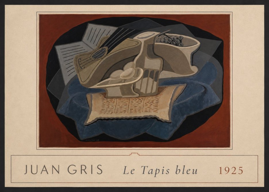 Juan Gris Le Tapis Bleu No4 - Juliste