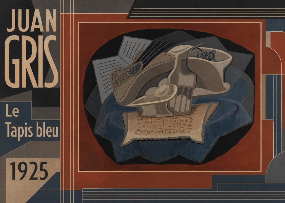 Juan Gris Le Tapis Bleu No5 - Juliste