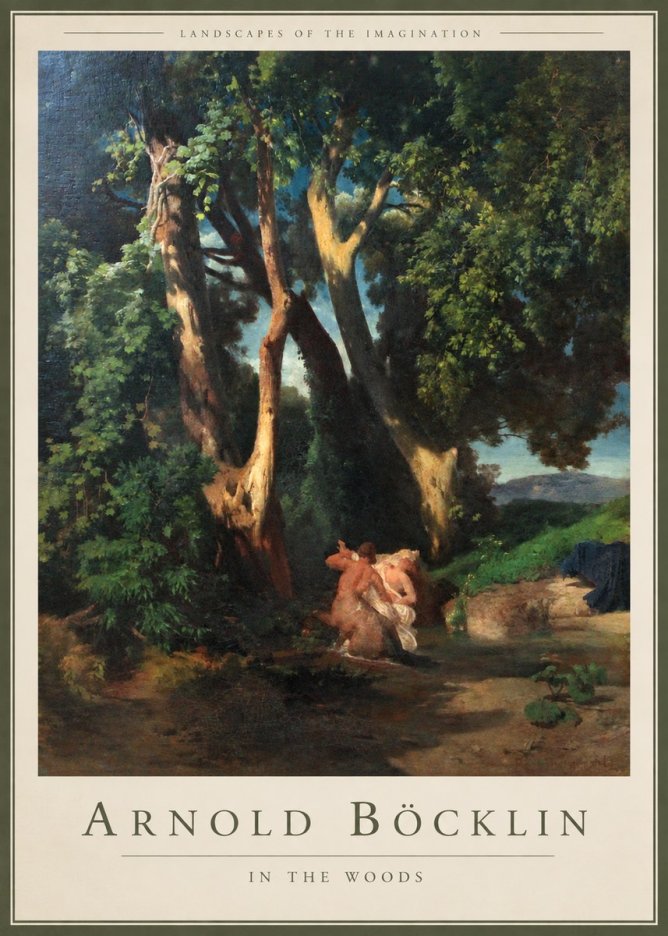 Arnold Böcklin In the Woods No2 - Juliste