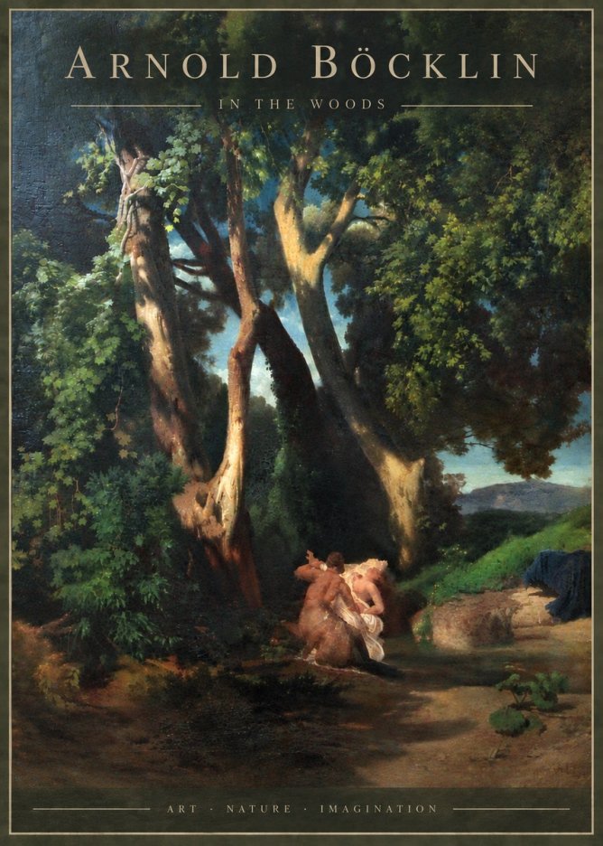 Arnold Böcklin In the Woods No6 - Juliste