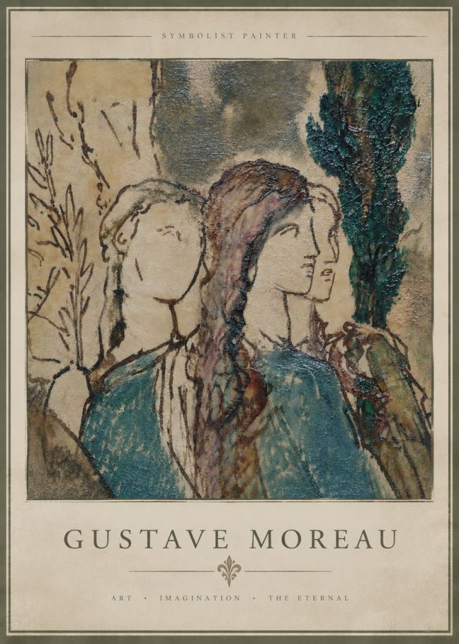 Gustave Moreau Untitled II No4 - Juliste