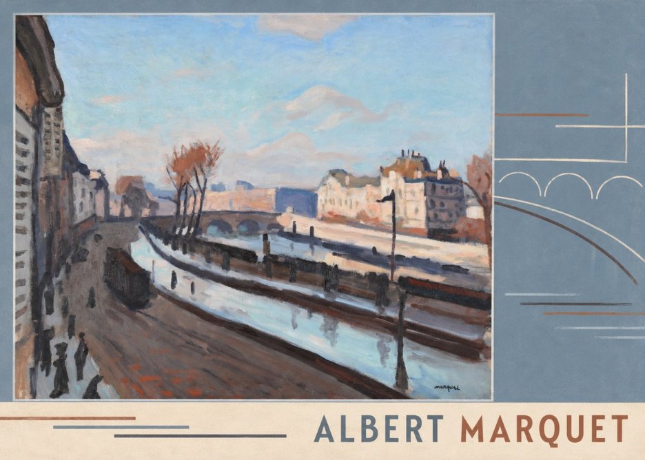Albert Marquet Le Pont-neuf No4 - Juliste