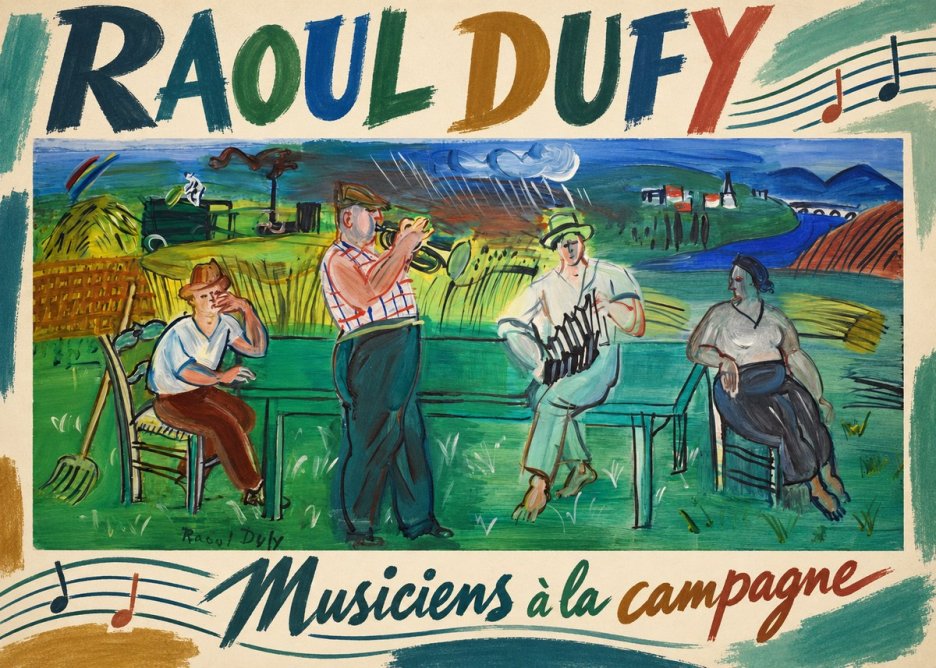 Raoul Dufy Musiciens À La Campagne No3 - Juliste