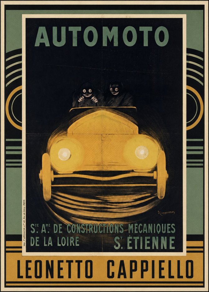 Leonetto Cappiello Automoto No3 - Juliste