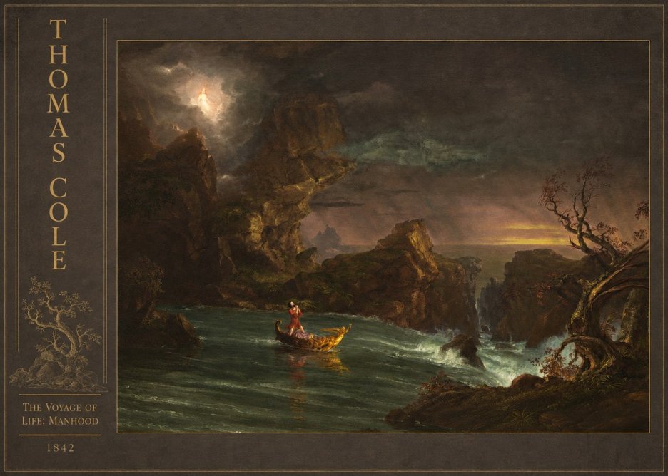 Thomas Cole The Voyage of Life: Manhood III No3 - Juliste