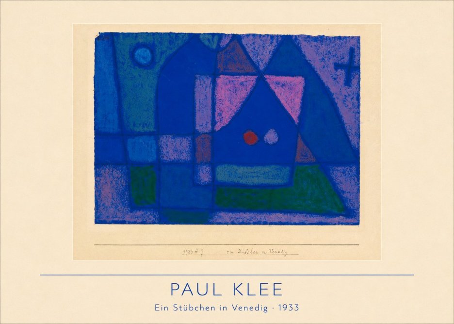 Paul Klee Ein Stübchen in Venedig No2 - Juliste