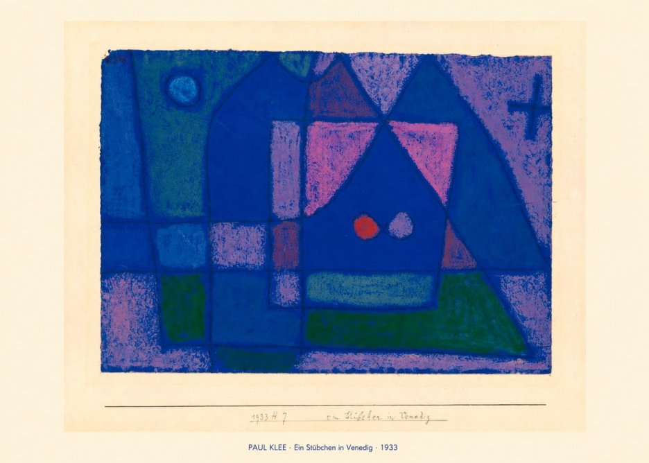 Paul Klee Ein Stübchen in Venedig No6 - Juliste