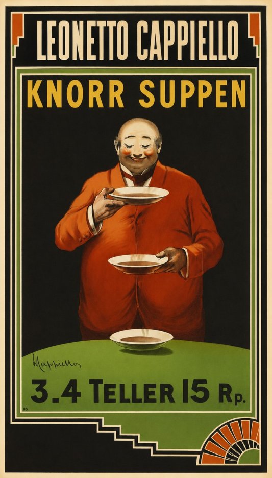 Leonetto Cappiello Knorr Suppen No1 - Juliste