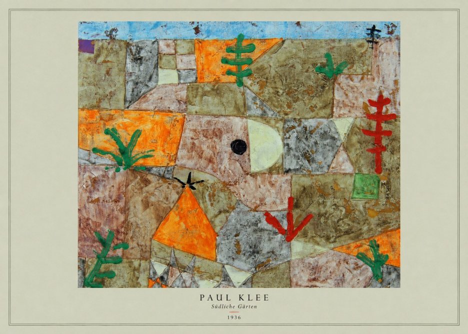 Paul Klee Südliche Gärten No4 - Juliste