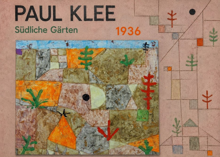Paul Klee Südliche Gärten No5 - Juliste