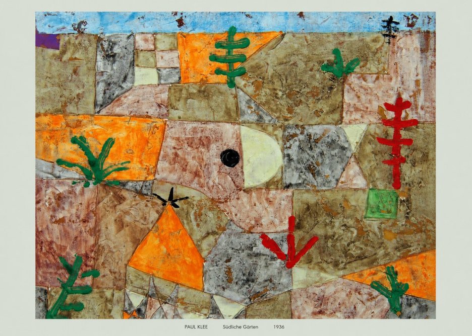 Paul Klee Südliche Gärten No6 - Juliste