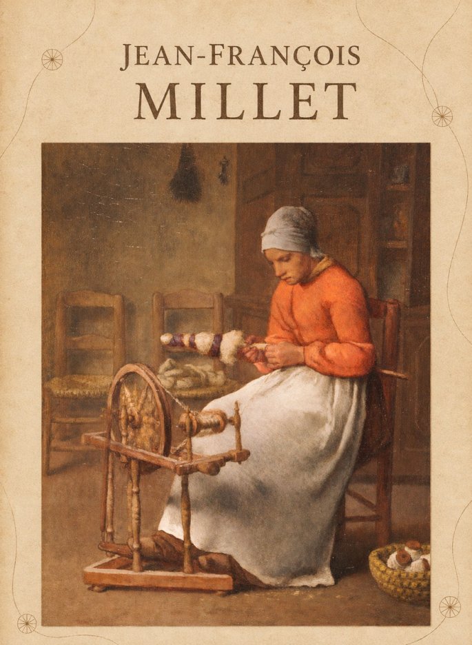 Jean-François Millet Woman Spinning No4 - Juliste