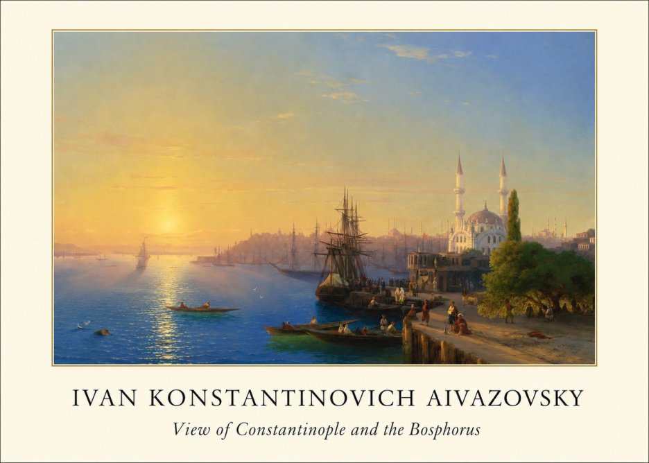Ivan Konstantinovich Aivazovsky View of Constantinople and the Bosphorus No4 - Juliste