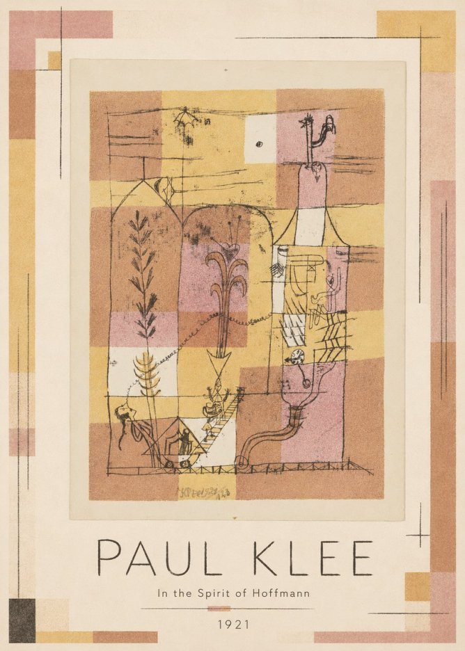 Paul Klee In the Spirit of Hoffmann No1 - Juliste