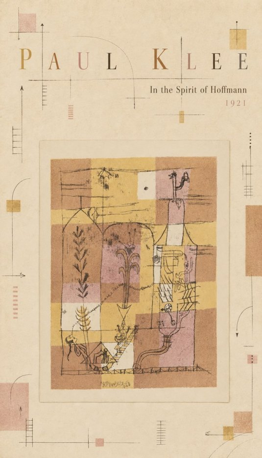 Paul Klee In the Spirit of Hoffmann No4 - Juliste