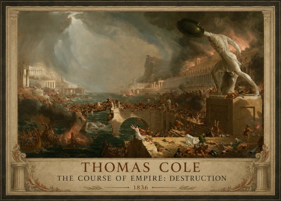 Thomas Cole The Course of Empire: Destruction No1 - Juliste