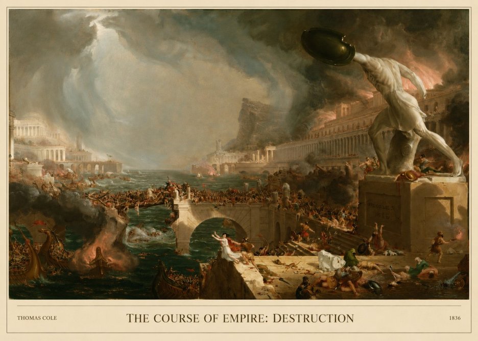 Thomas Cole The Course of Empire: Destruction No5 - Juliste