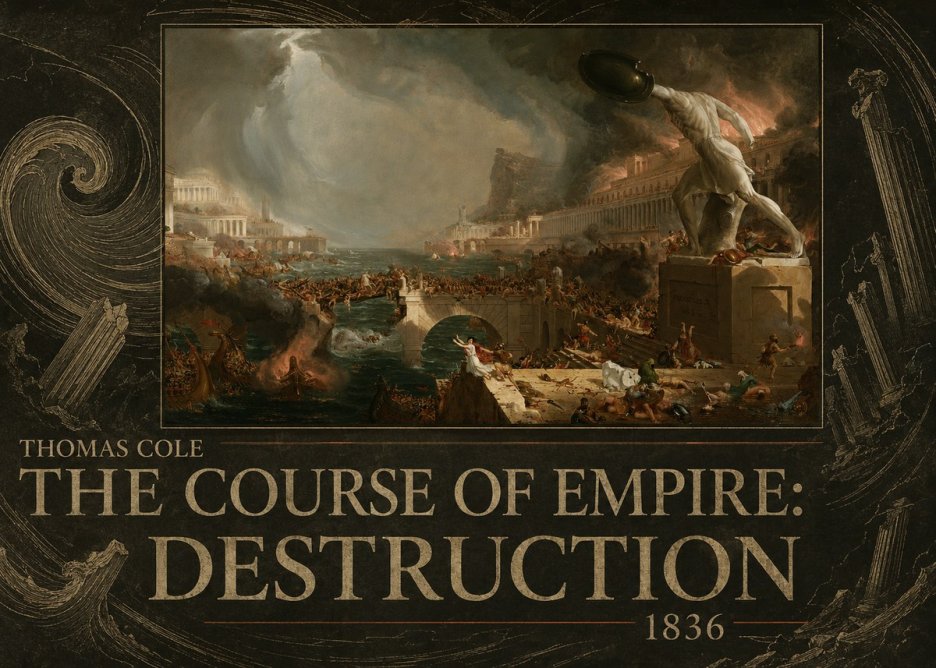 Thomas Cole The Course of Empire: Destruction No6 - Juliste