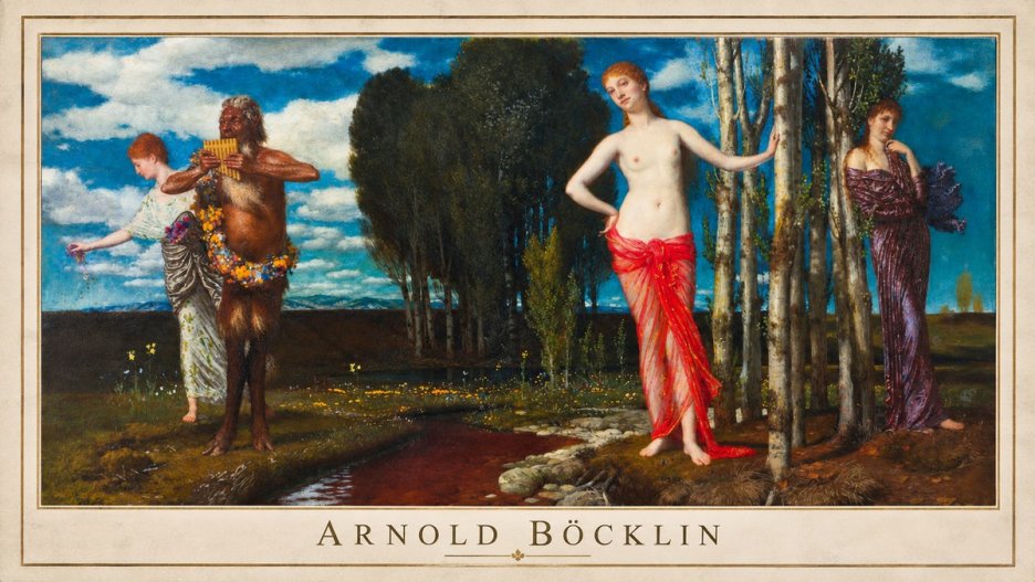 Arnold Böcklin Spring Evening No1 - Juliste