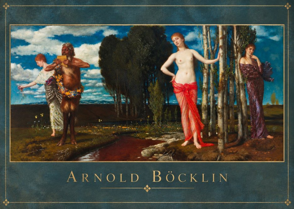 Arnold Böcklin Spring Evening No2 - Juliste