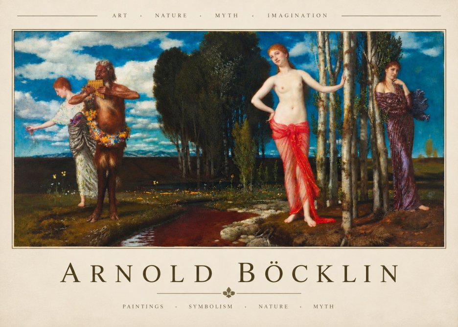 Arnold Böcklin Spring Evening No4 - Juliste