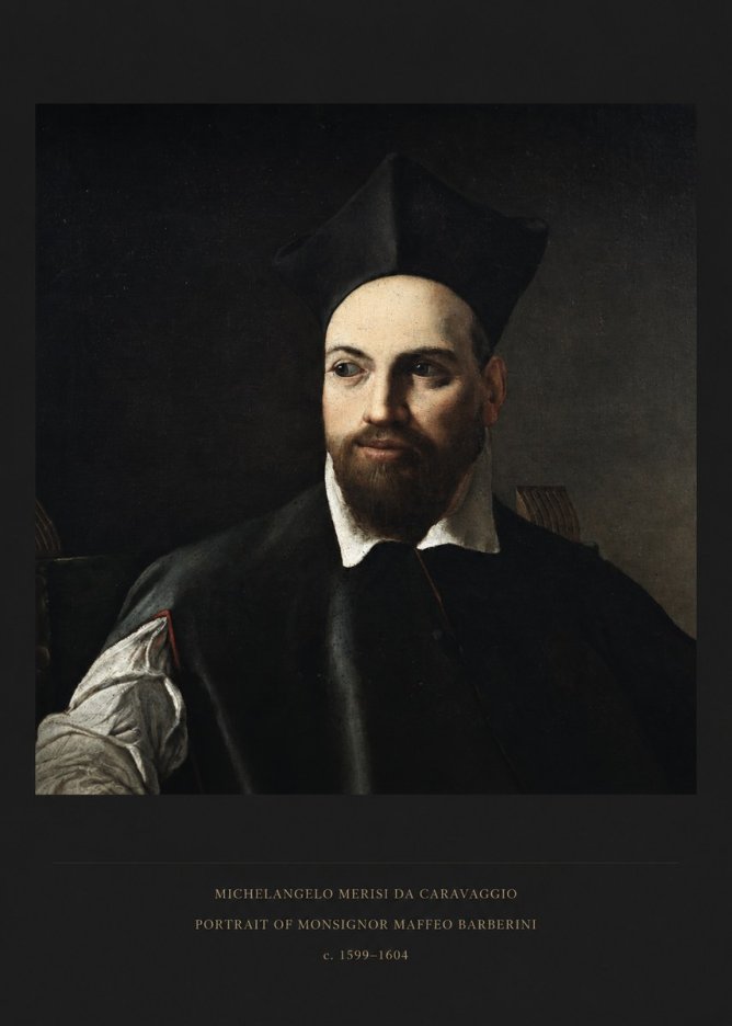 Michelangelo Merisi da Caravaggio Portrait of Monsignor Maffeo Barberini No5 - Juliste