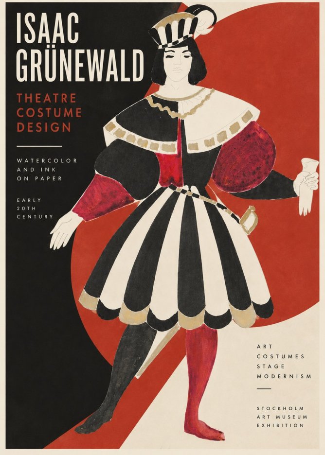 Isaac Grünewald Costume Design XI No2 - Juliste