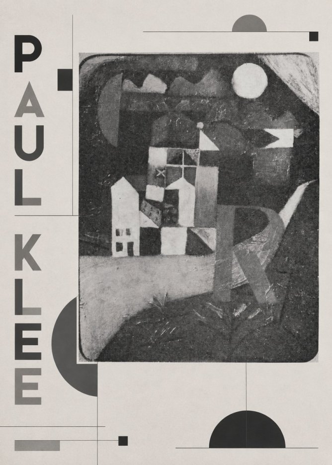 Paul Klee Village in the Mountains No2 - Juliste