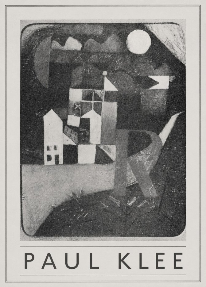 Paul Klee Village in the Mountains No5 - Juliste
