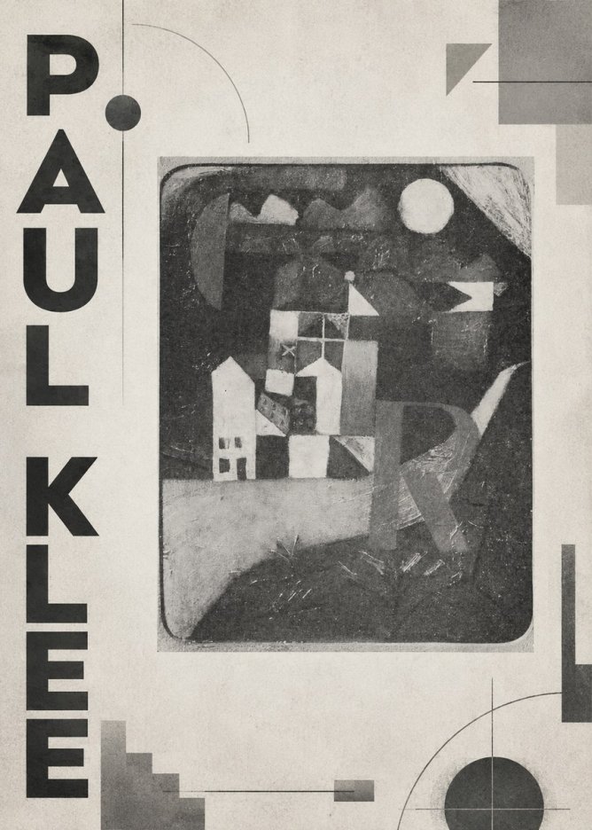 Paul Klee Village in the Mountains No6 - Juliste