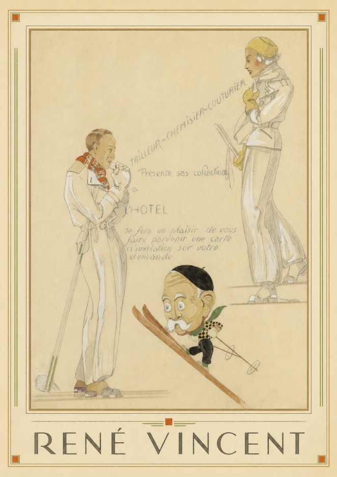 René Vincent Ttailleur-chemisier-couturier No1 - Juliste