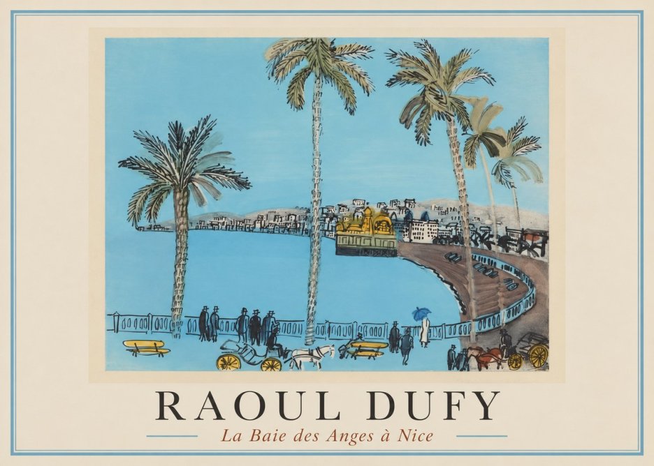 Raoul Dufy La Baie Des Anges À Nice No1 - Juliste