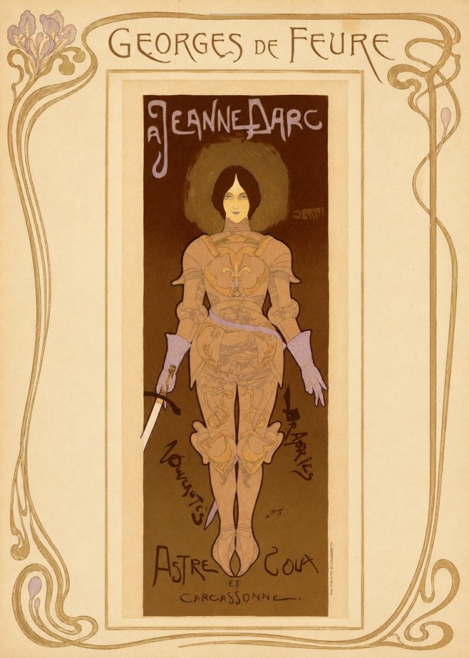 Georges de Feure Jeanne D'arc No1 - Juliste