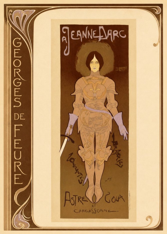 Georges de Feure Jeanne D'arc No2 - Juliste