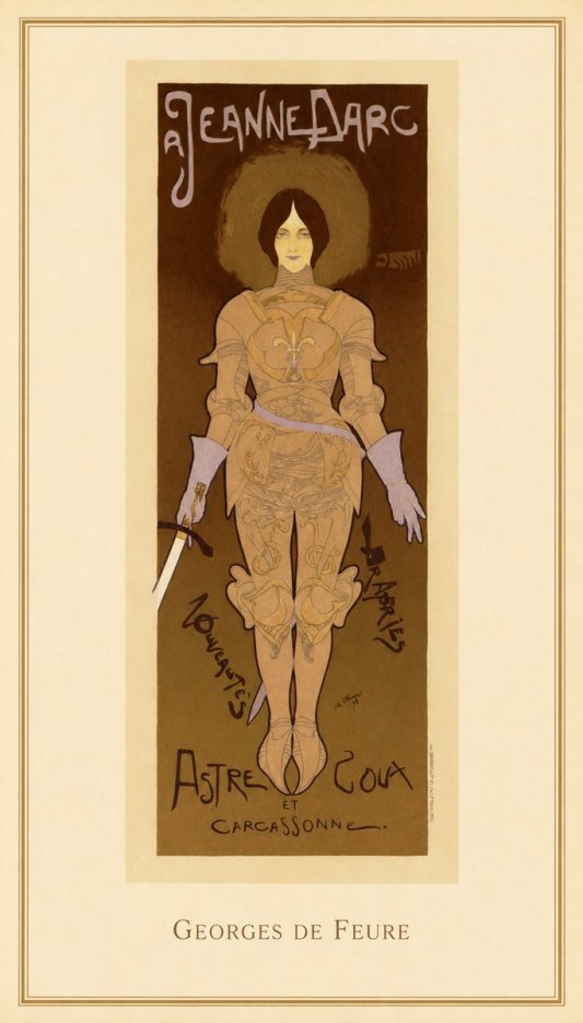 Georges de Feure Jeanne D'arc No4 - Juliste
