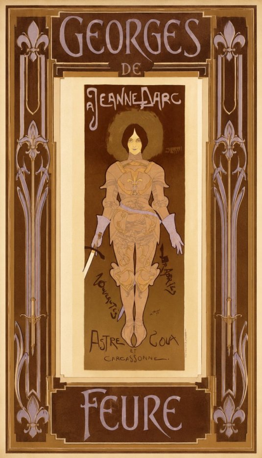 Georges de Feure Jeanne D'arc No5 - Juliste