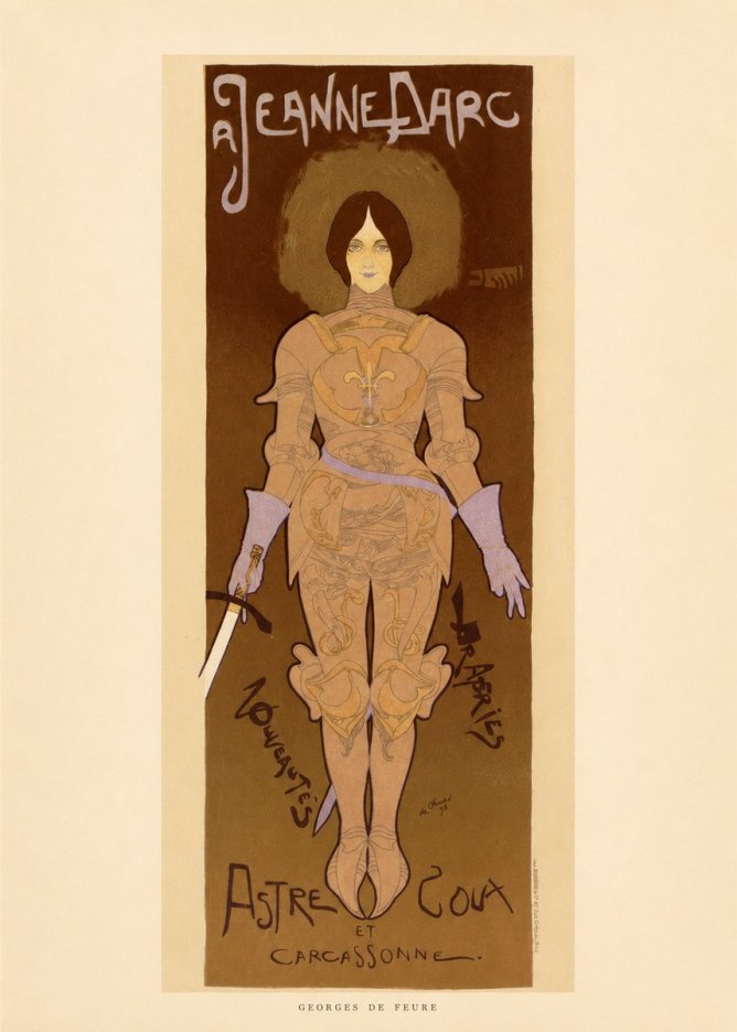 Georges de Feure Jeanne D'arc No6 - Juliste