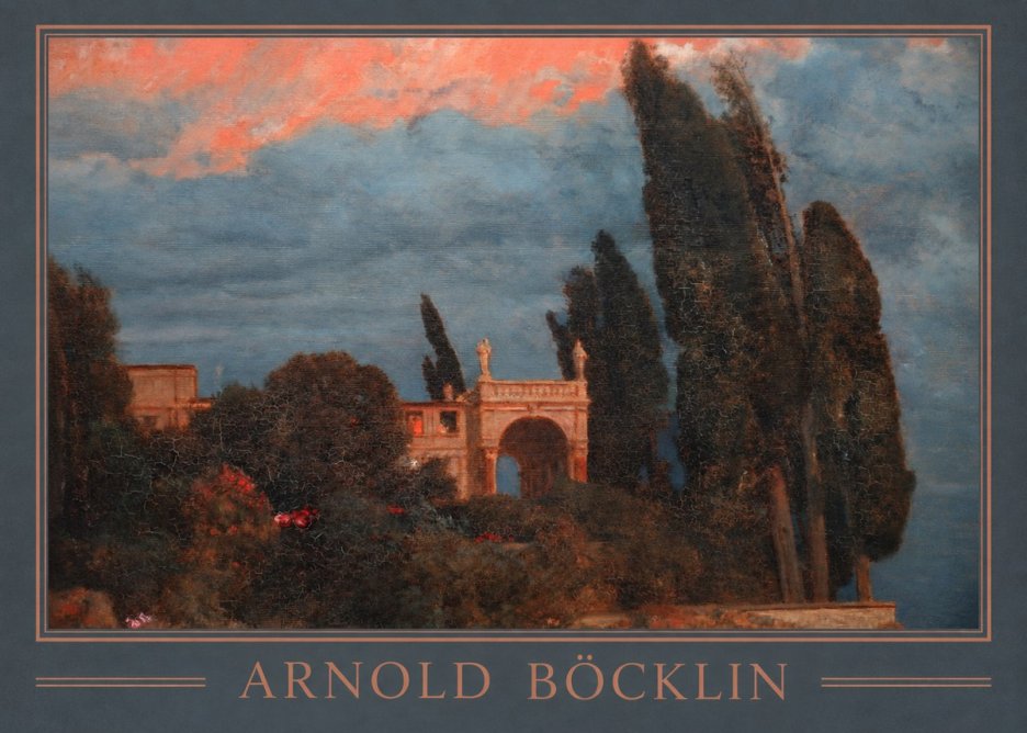 Arnold Böcklin Roman Villa No1 - Juliste