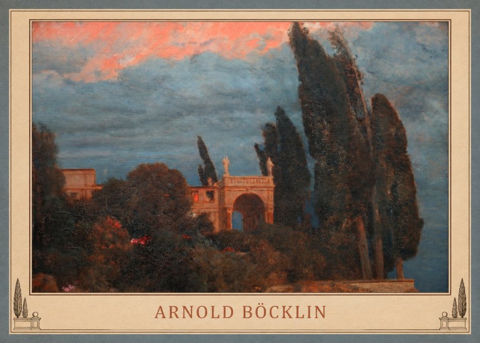 Arnold Böcklin Roman Villa No4 - Juliste