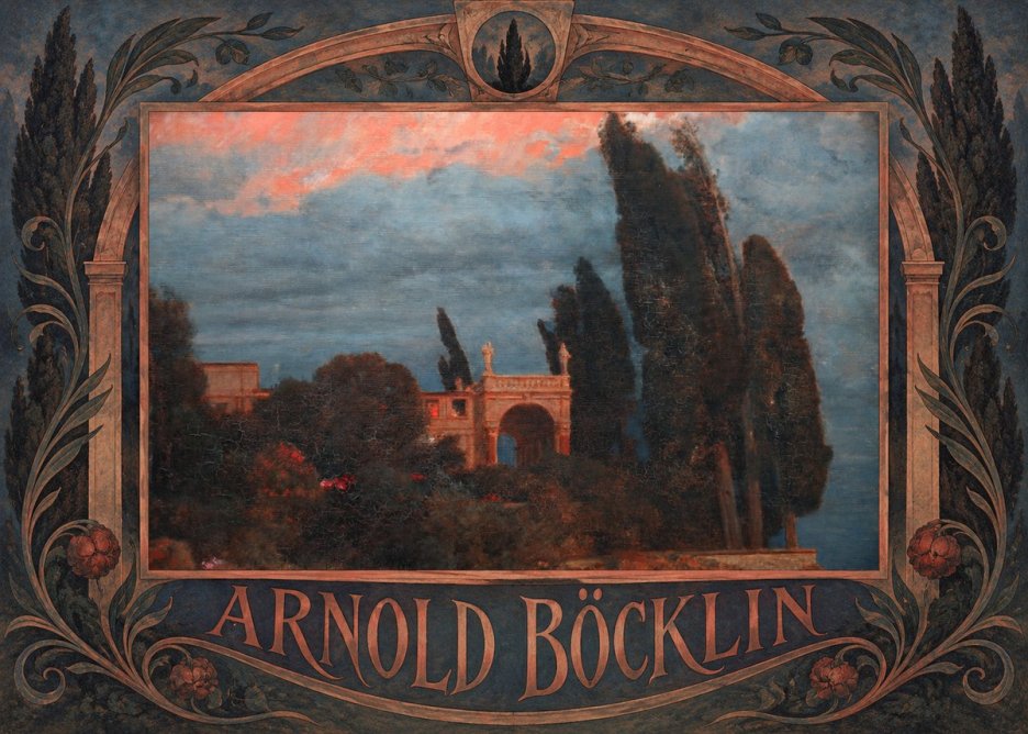 Arnold Böcklin Roman Villa No6 - Juliste