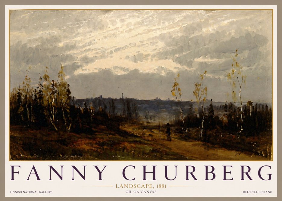 Fanny Churberg Landscape No3 - Juliste