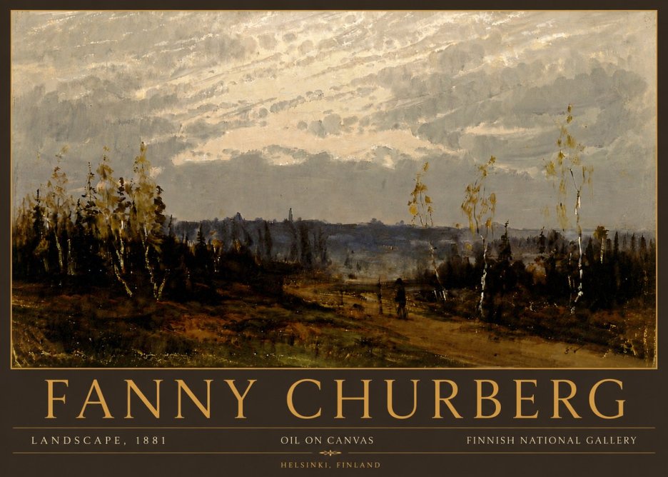 Fanny Churberg Landscape No6 - Juliste