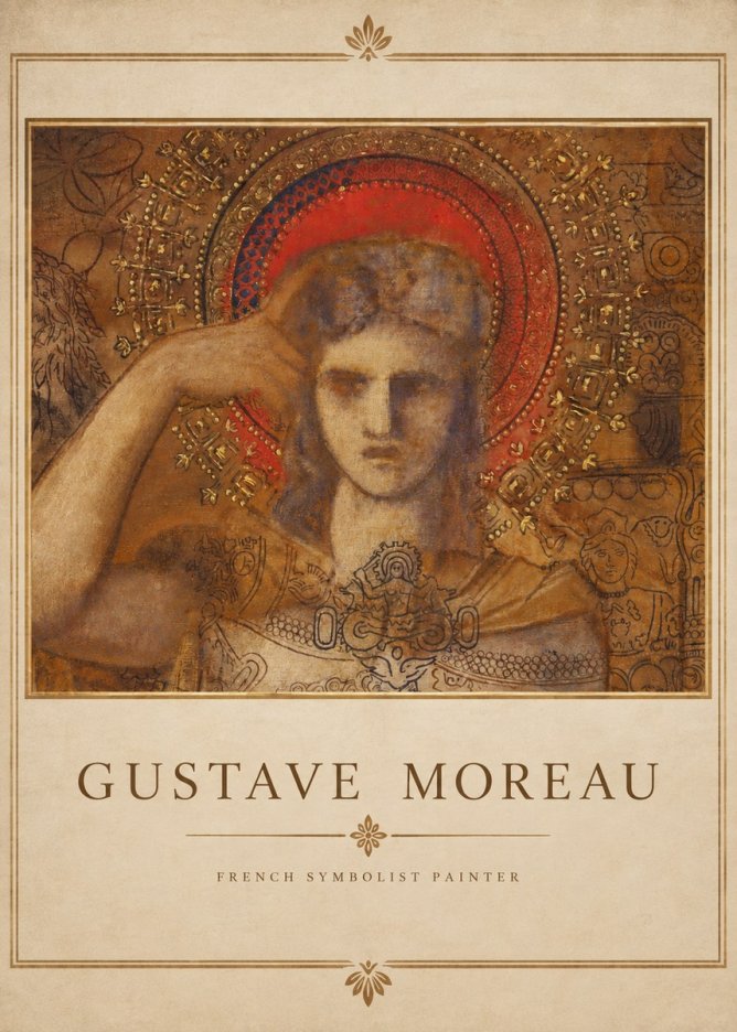 Gustave Moreau L'apparition II No3 - Juliste