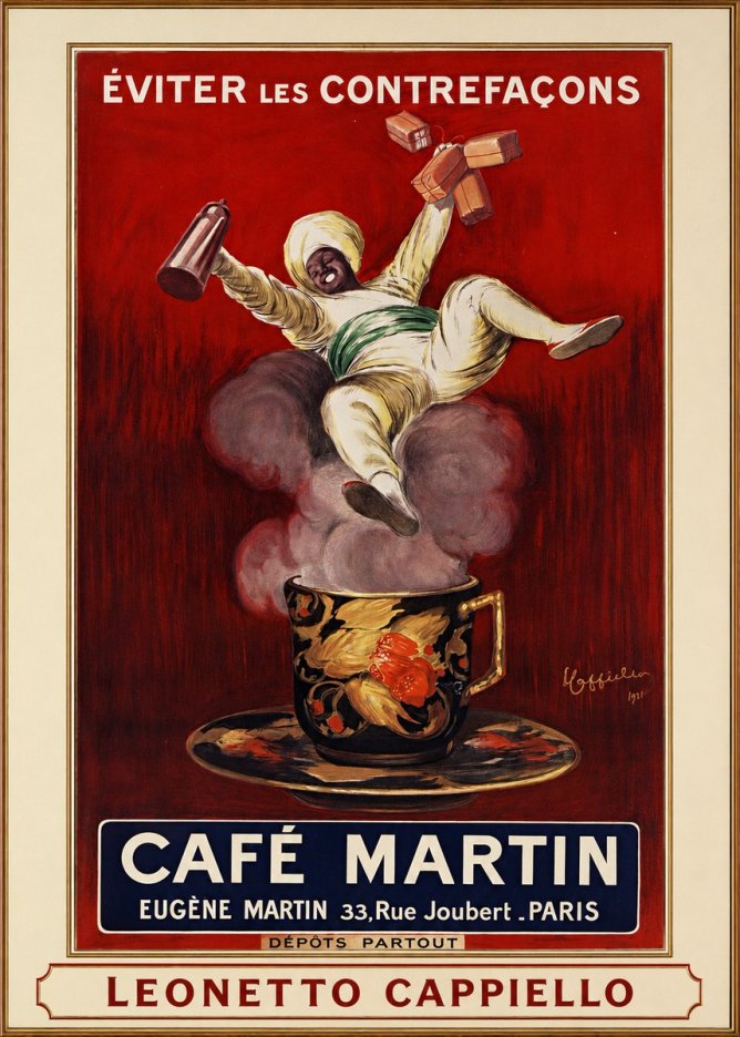 Leonetto Cappiello Café Martin No5 - Juliste