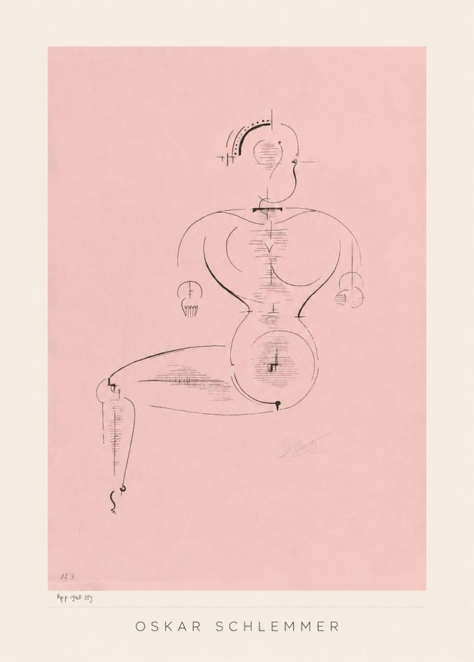 Oskar Schlemmer Figur L 1 No3 - Juliste