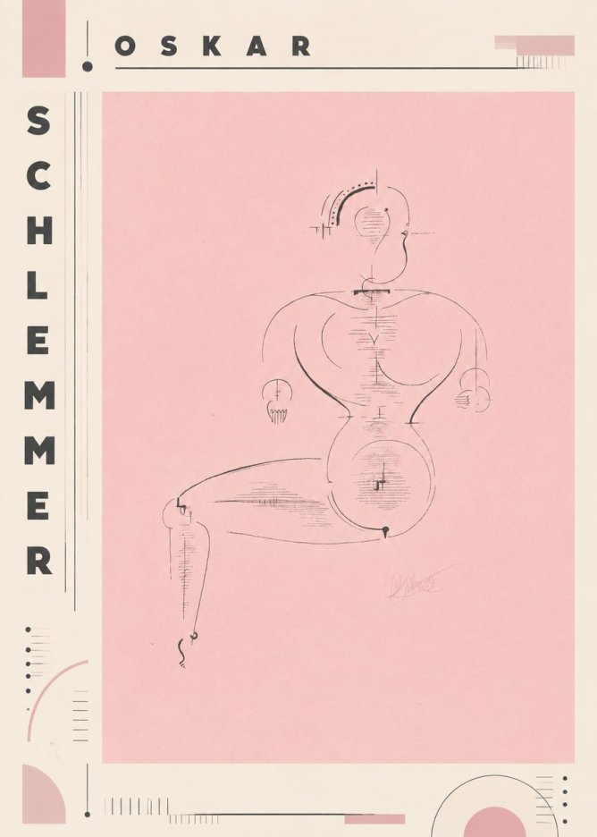 Oskar Schlemmer Figur L 1 No6 - Juliste