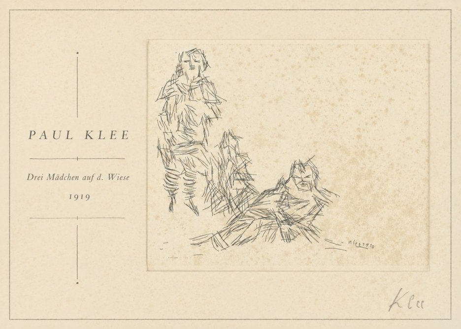 Paul Klee Drei Mädchen Auf D. Wiese No1 - Juliste