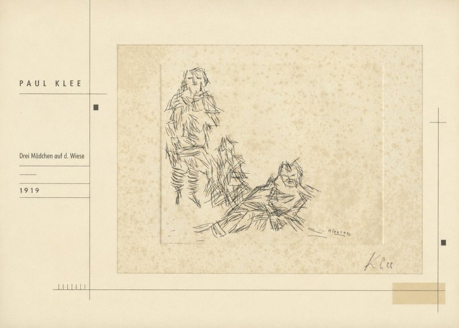 Paul Klee Drei Mädchen Auf D. Wiese No2 - Juliste
