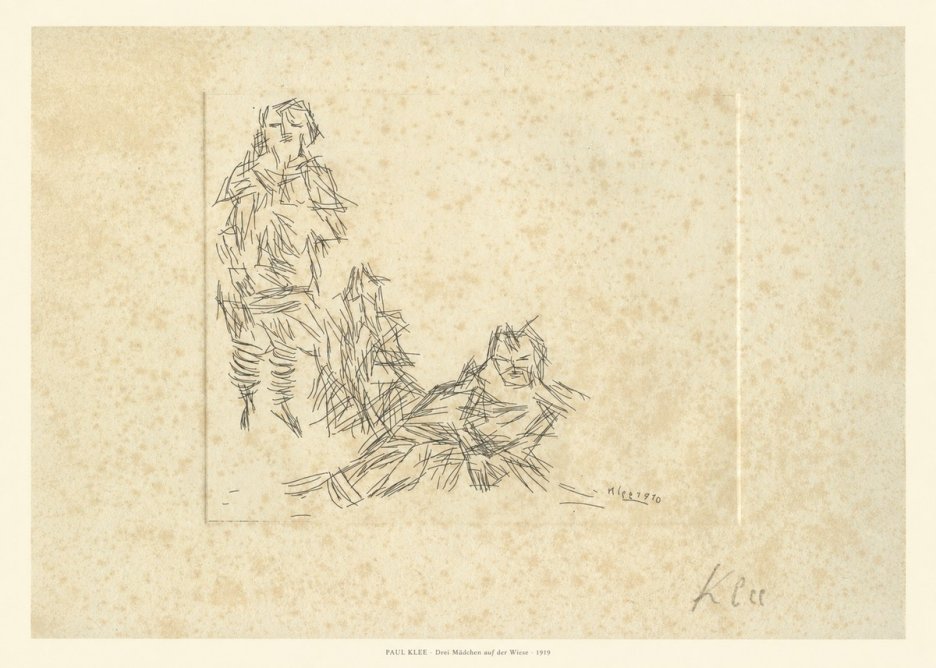 Paul Klee Drei Mädchen Auf D. Wiese No6 - Juliste